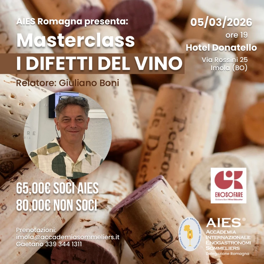 Locandina Evento AIES i difetti del vino