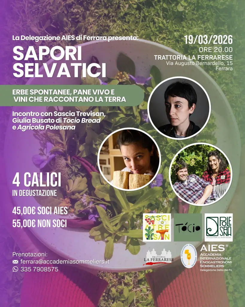 Locandina Evento Sapori Selvatici - AIES Ferrara