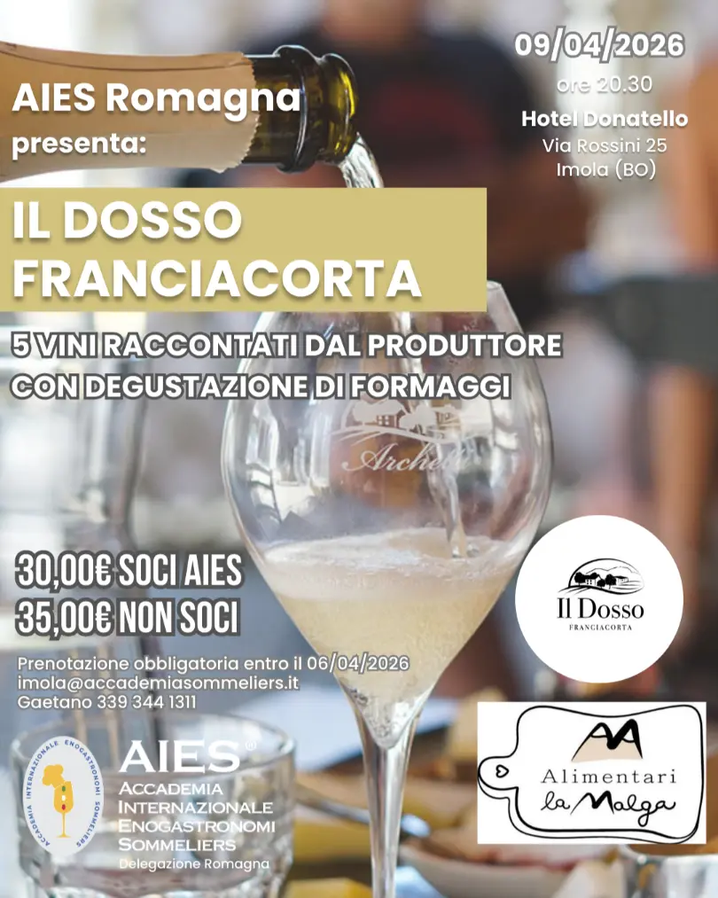 Locandina Evento AIES Imola - Il Dosso Franciacorta
