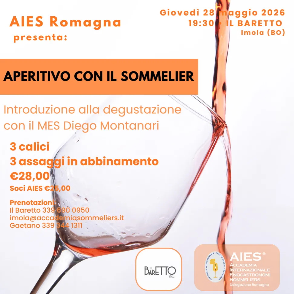 Locandina Evento AIES Romagna - Aperitivo Il Baretto