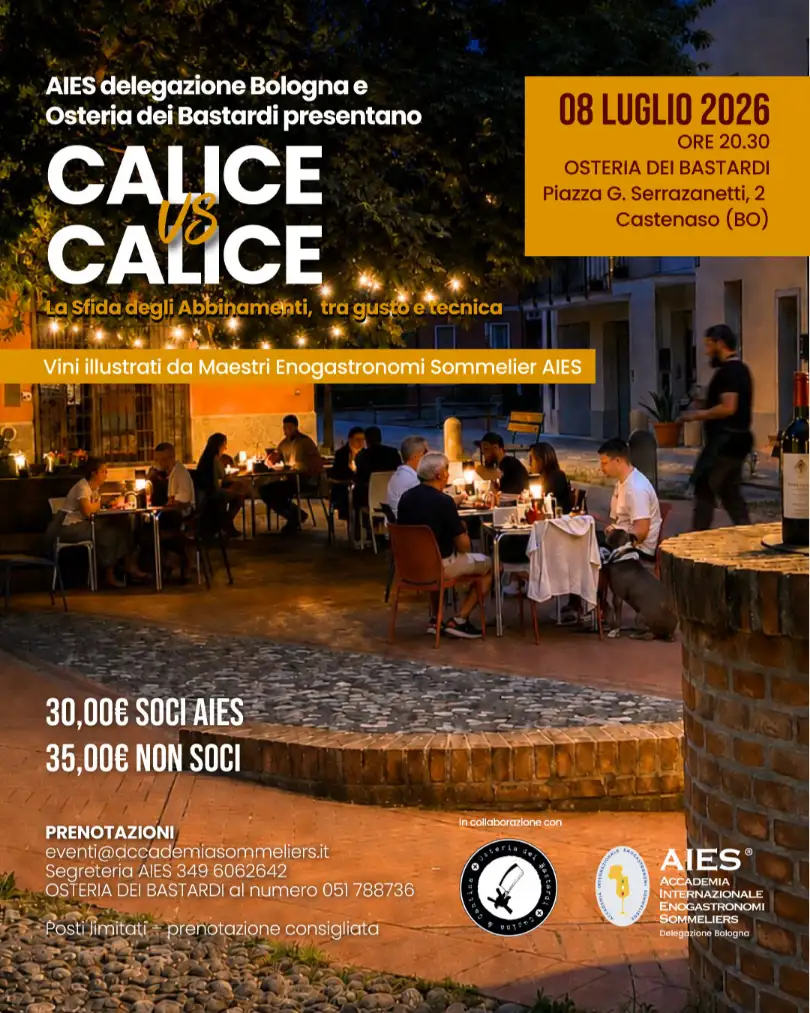 Locandina Evento Aies Bologna - Calice VS Calice