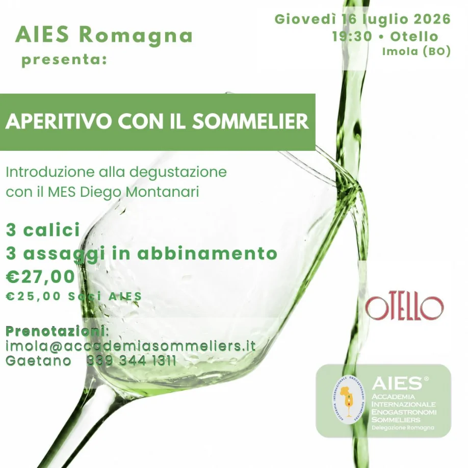 Locandina Evento Aies Romagna - Aperitivo con il Sommelier