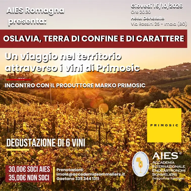 Locandina Evento Oslavia AIES Romagna